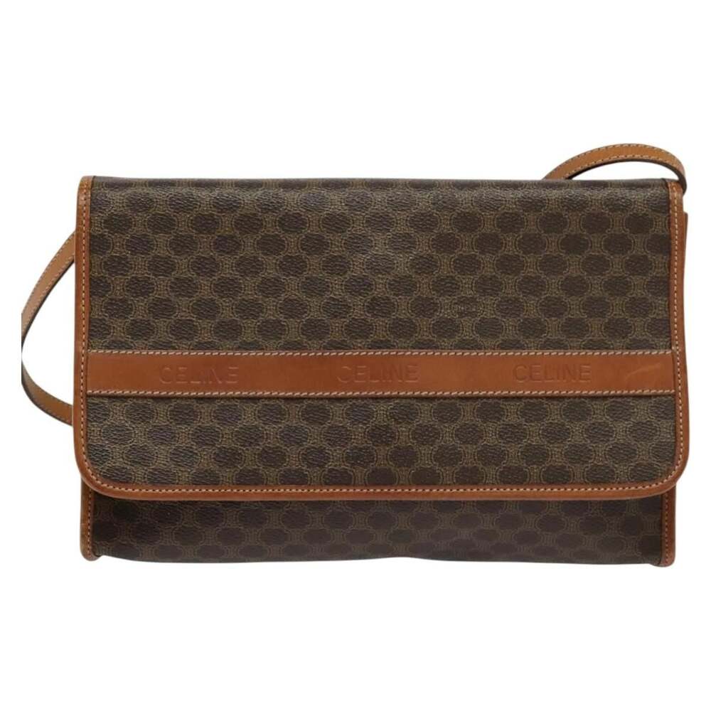 Celine Macadam Shoulder Bag Brown